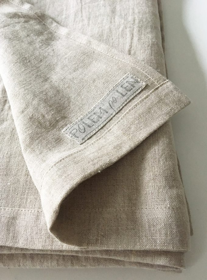 Lniany ręcznik do kąpieli - naturalny beż