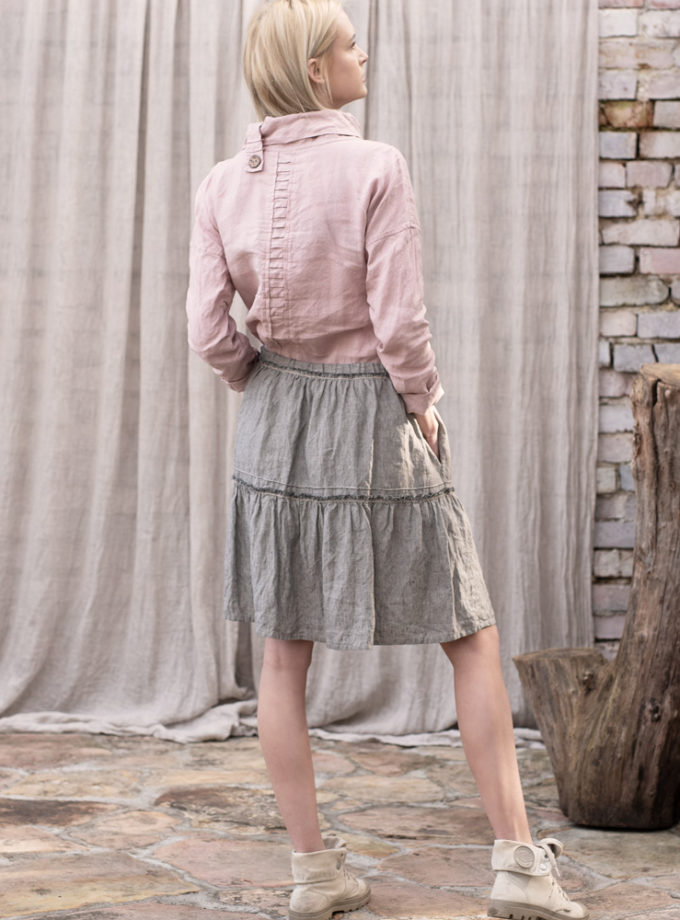 Lniana bluzka Kostkowa