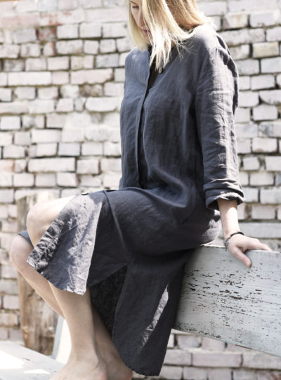 luźna lniana tunika