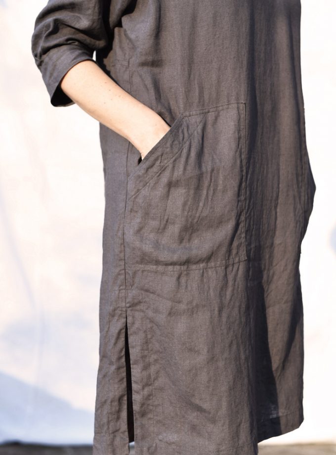 Lniana Tunika z kapturem Surf