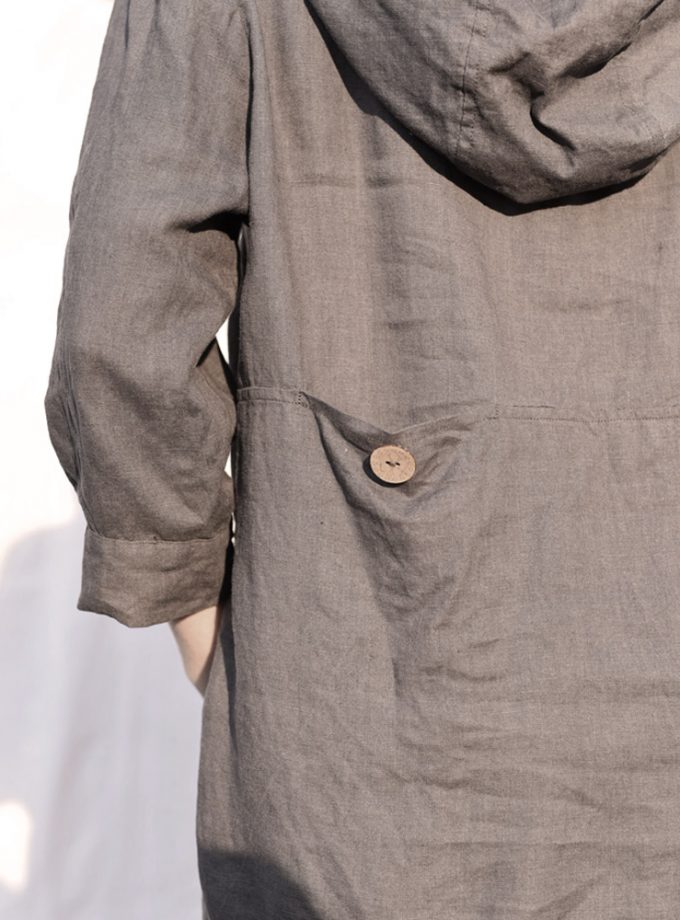 Lniana Tunika z kapturem Surf