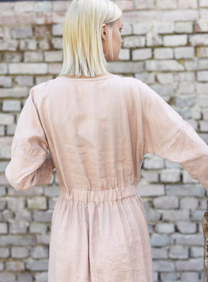 Lniana sukienka Polna Mgła