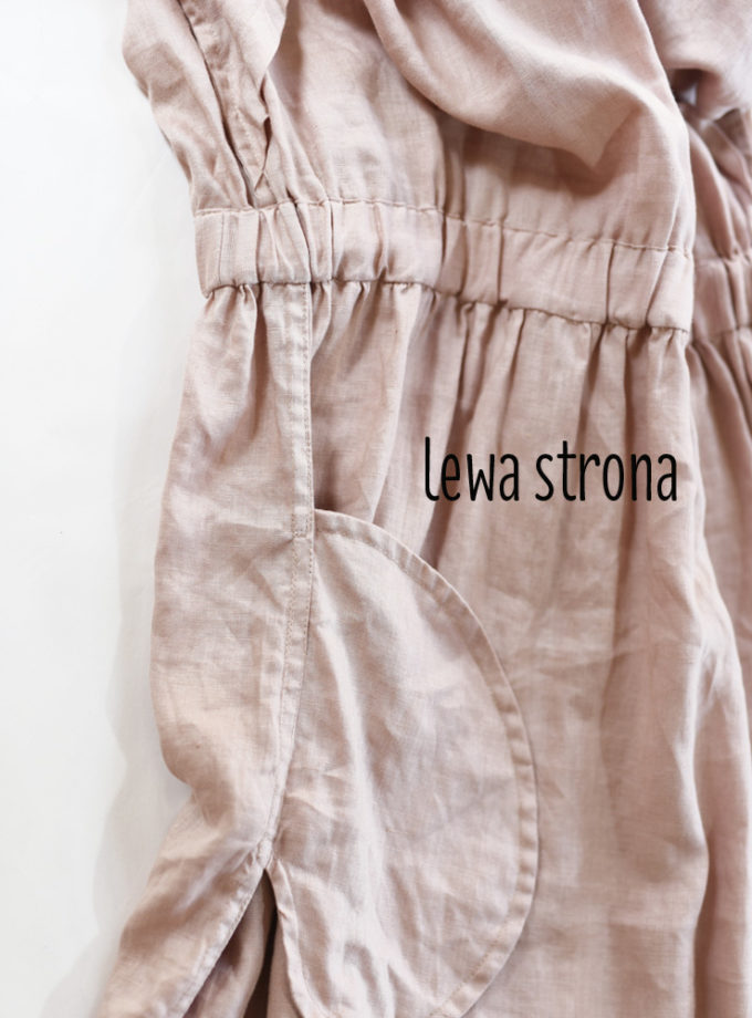 Lniana sukienka Polna Mgła