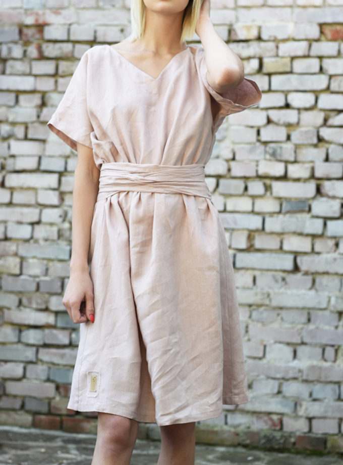 Lniana sukienka Moonlight