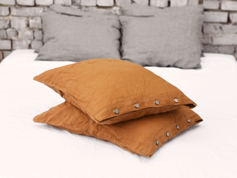 Autorska kolekcja Dziki Sen – lniane poszewki – pole kukurydzy