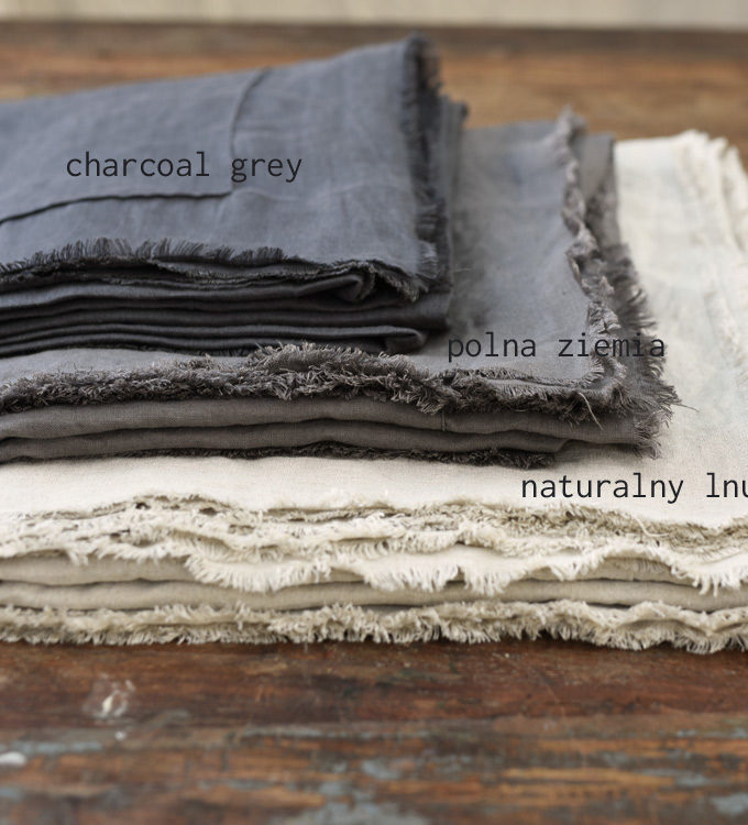 Lniany obrus Dzikie Pola - polna ziemia