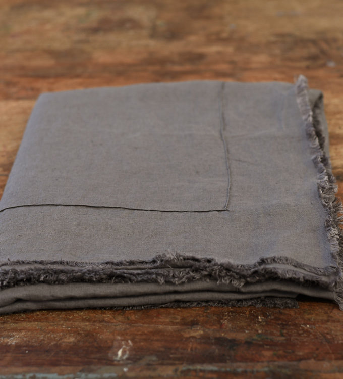 Lniany obrus Dzikie Pola - polna ziemia