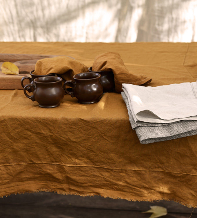 .Lniany obrus Dzikie Pola - pole kukurydzy