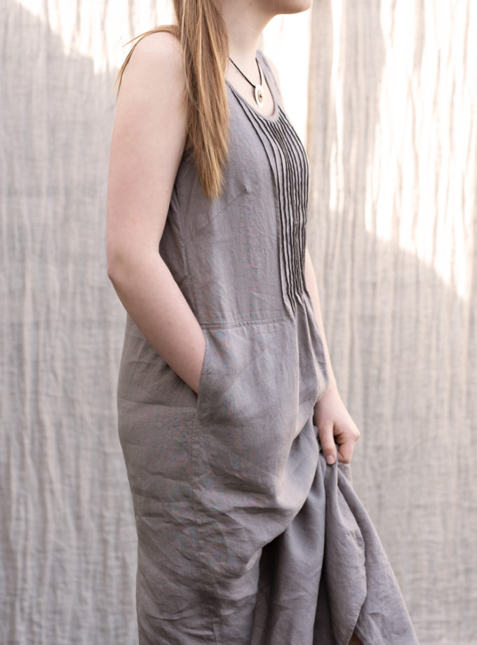 Lniana długa sukienka 0 Zmroku