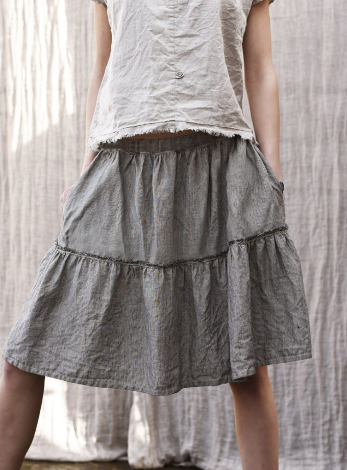 Lniana spódnica Letni Wir