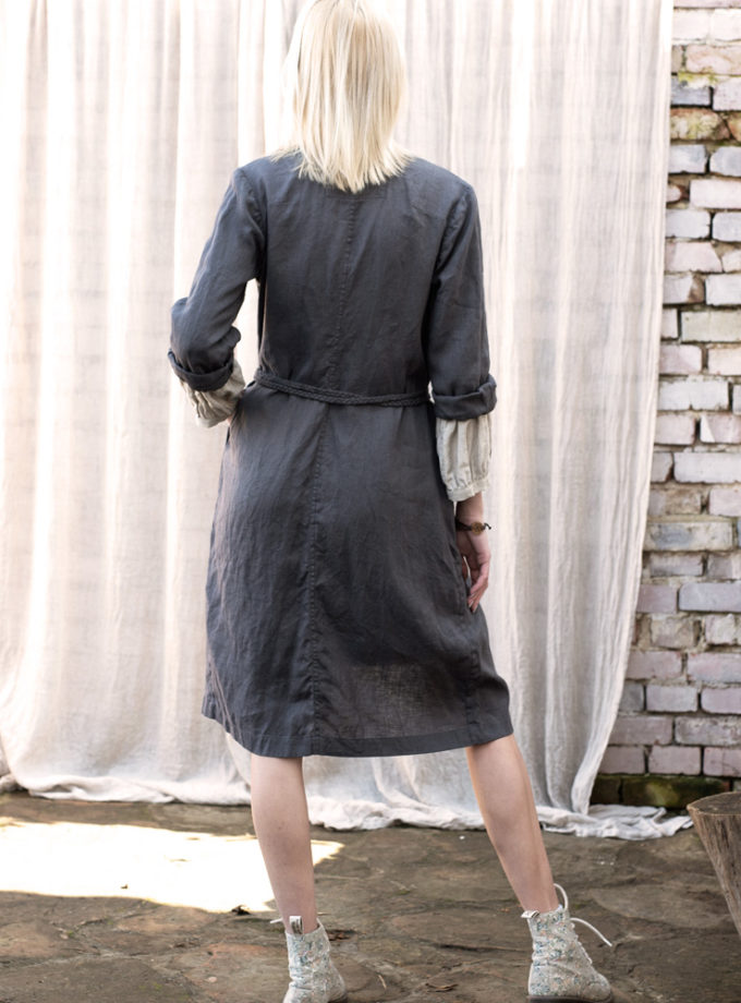 Lniany płaszcz Polna Wena