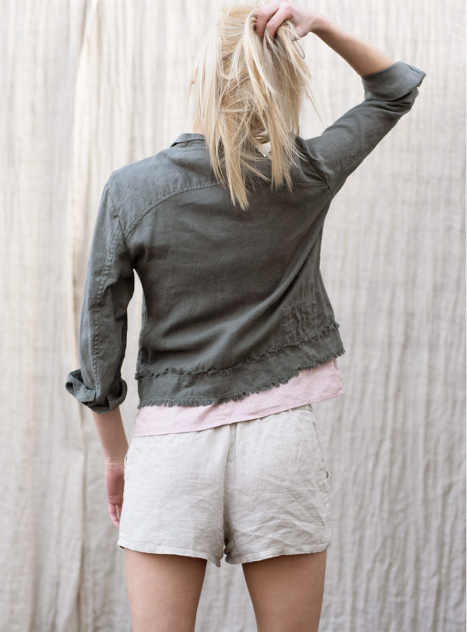 Lniana kurtka Szkwał