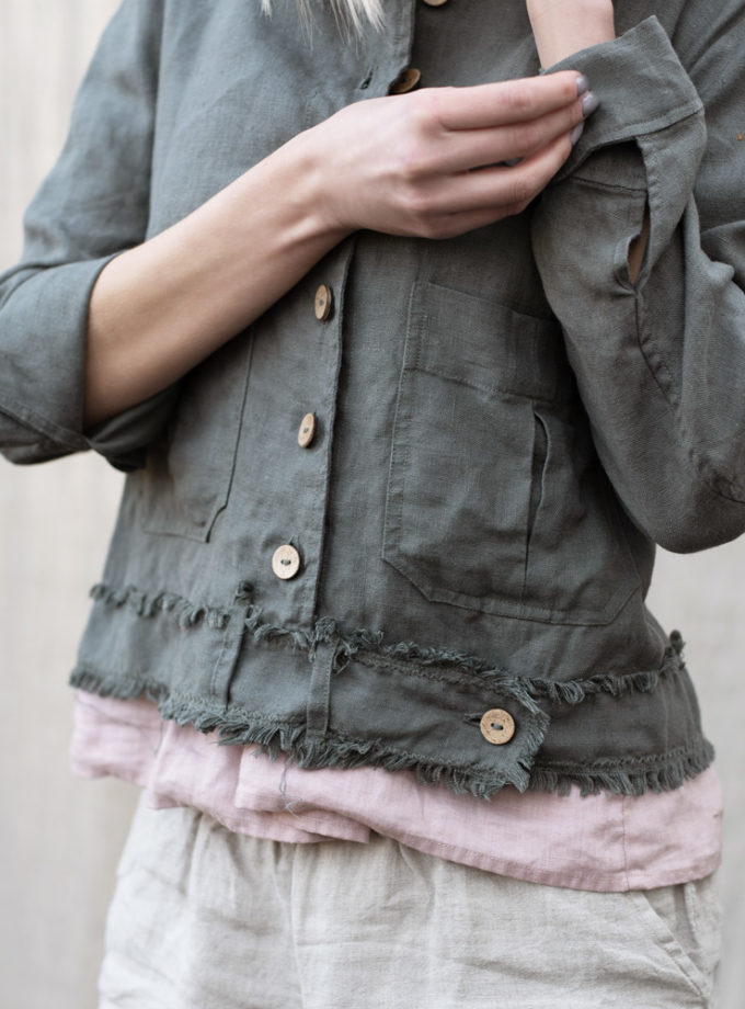 Lniana kurtka Szkwał