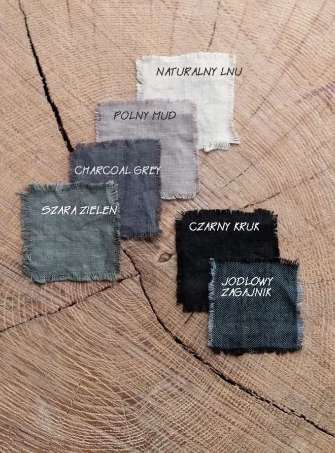 Lniane grubsze spodnie Do Podwijania