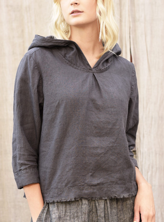 Lniana bluza z kapturem Dzikie Lato