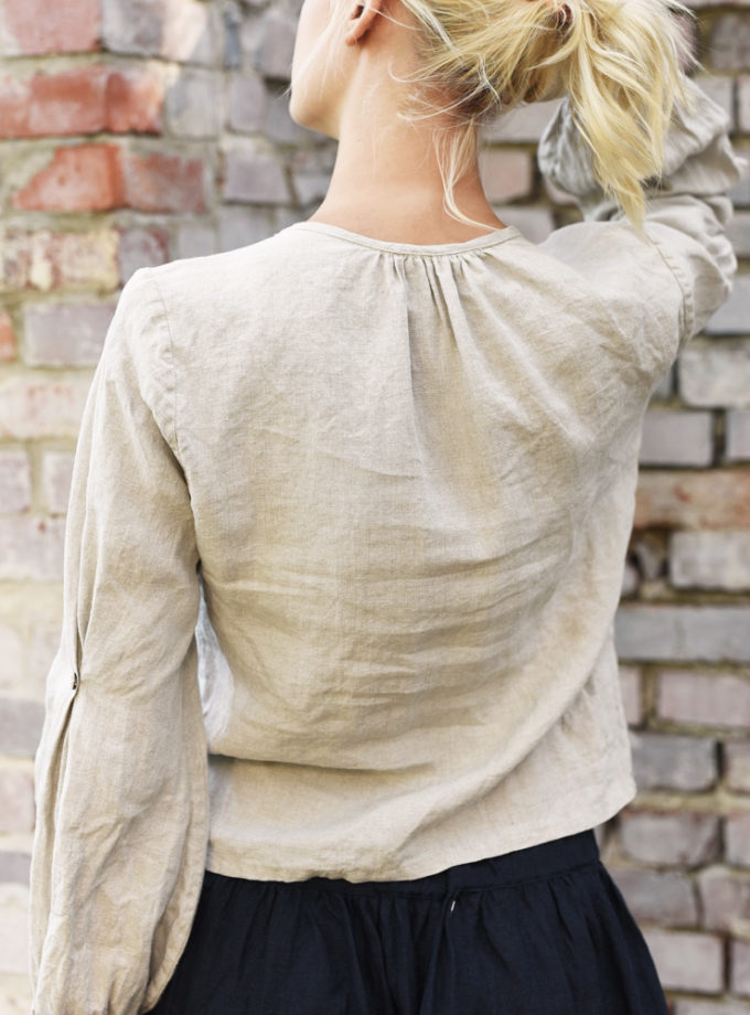 Lniana bluzka Blask Nocy