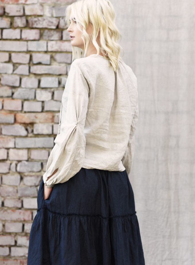 Lniana bluzka Blask Nocy