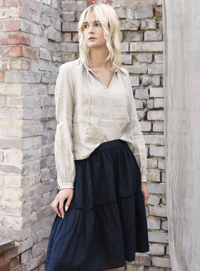 Lniana bluzka Blask Nocy