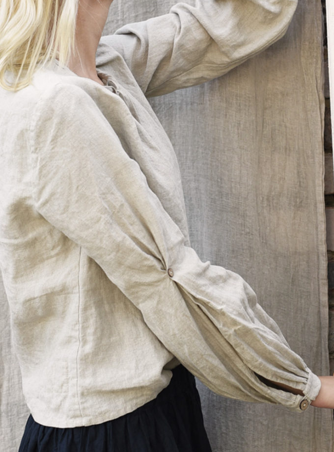 Lniana bluzka Blask Nocy