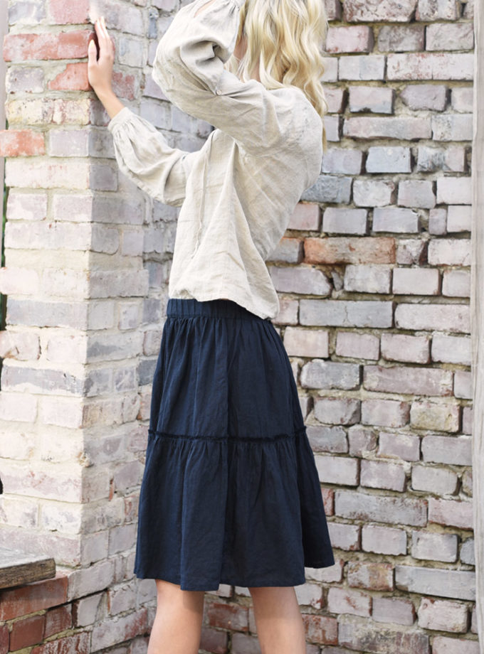 Lniana spódnica Letni Wir