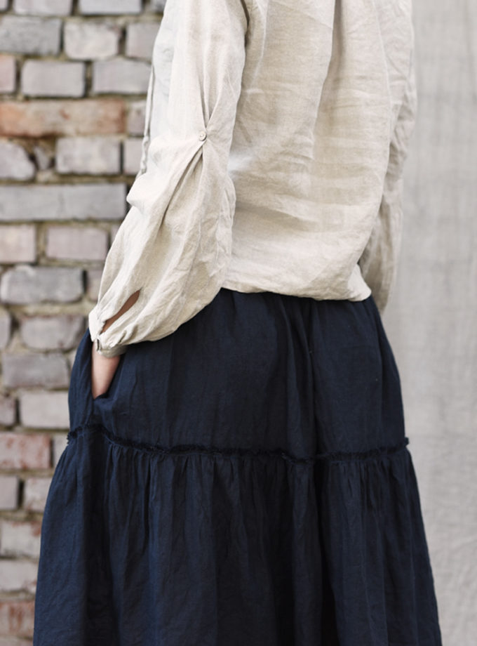 Lniana spódnica Letni Wir