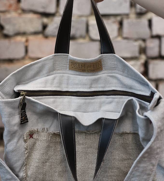Lniana torba Pole