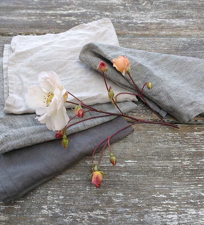 Lniane serwetki na stół - 45x45, 55x55 i 60x60