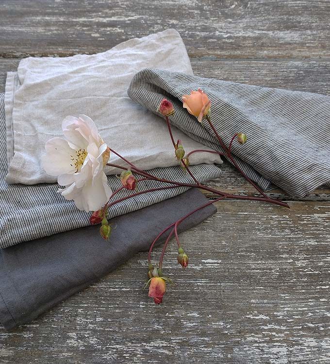 Lniane serwetki na stół - 45x45, 55x55 i 60x60