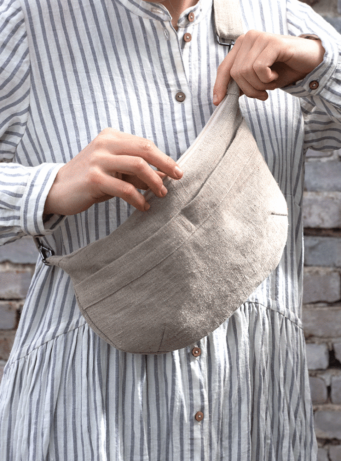 Lniana nerka Charcoal