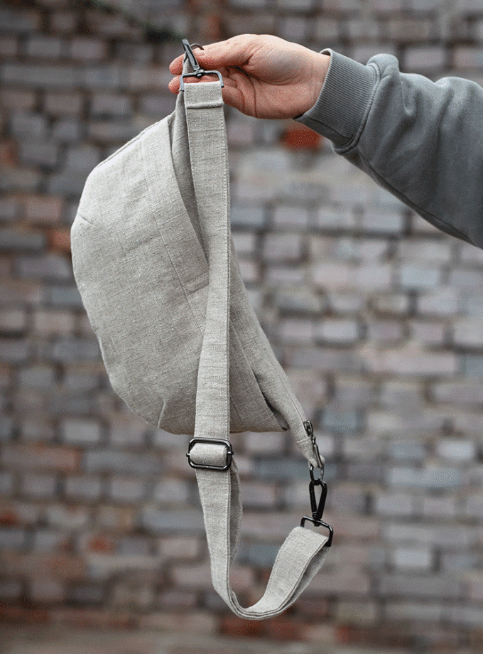 Lniana nerka Charcoal