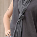 Lniany uniwersalny szal Poza Kolorem