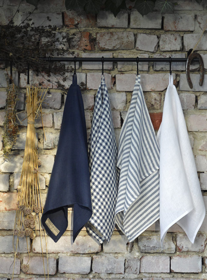 Zestaw czterech ściereczek z lnu - Wiatry z Pola