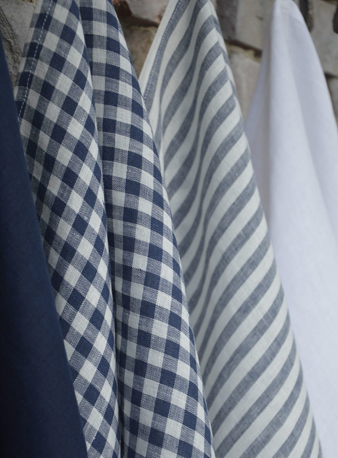 Zestaw czterech ściereczek z lnu - Wiatry z Pola