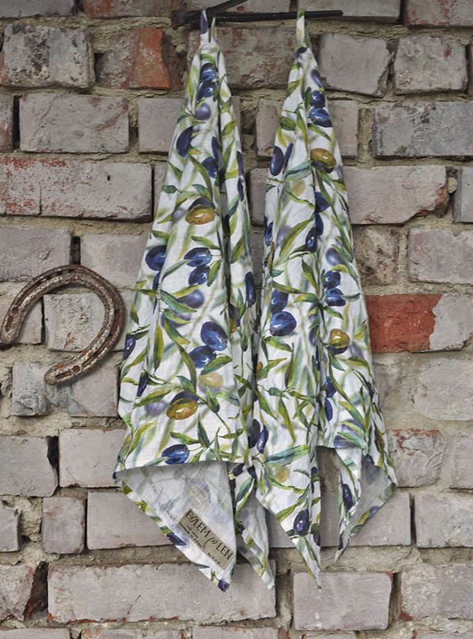 Zestaw dwóch ściereczek lnianych - Polny Gaj