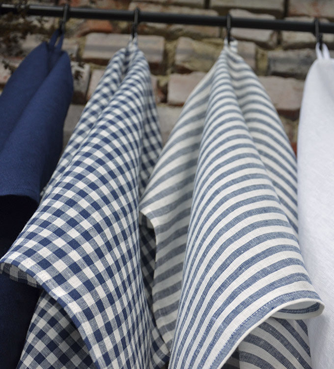 Zestaw czterech ściereczek z lnu - Wiatry z Pola