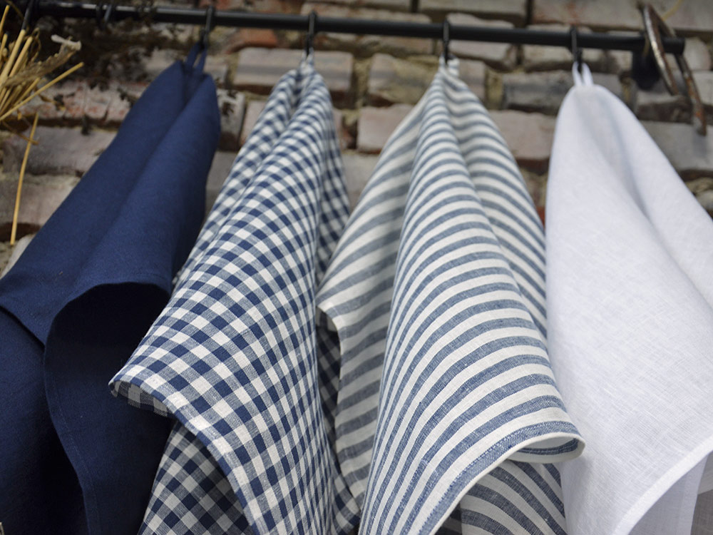 Zestaw czterech ściereczek z lnu - Wiatry z Pola - obrazek 4