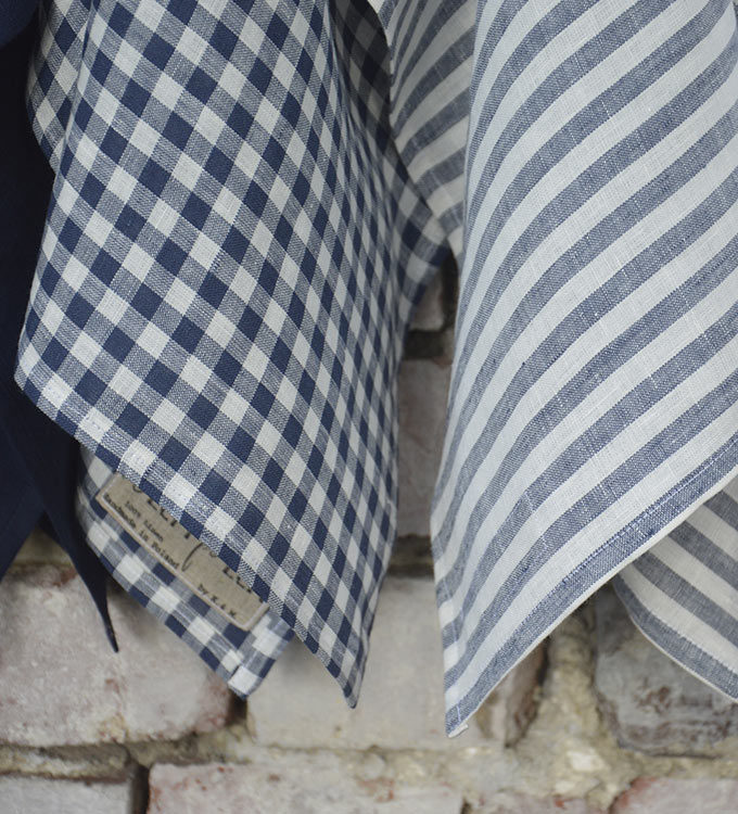 Zestaw czterech ściereczek z lnu - Wiatry z Pola