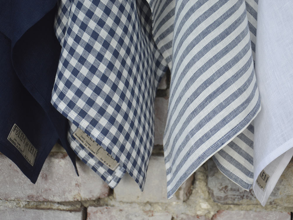 Zestaw czterech ściereczek z lnu - Wiatry z Pola - obrazek 5